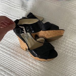 Black Michael Kors wedge heels! Great condition